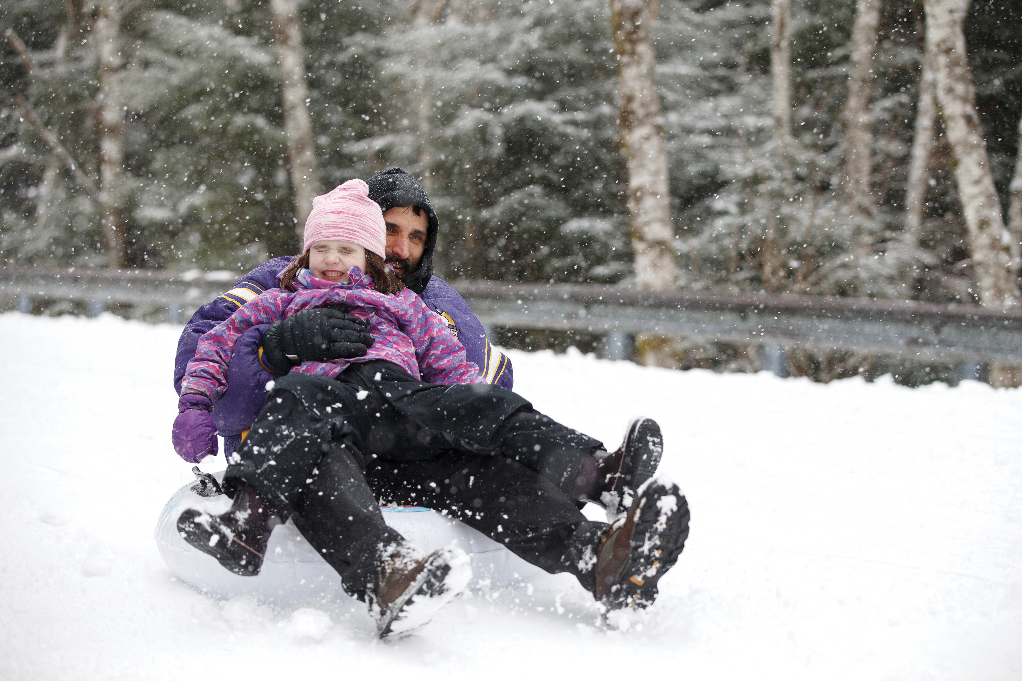 2023 02 25 Sledding Father Daughter CMYK